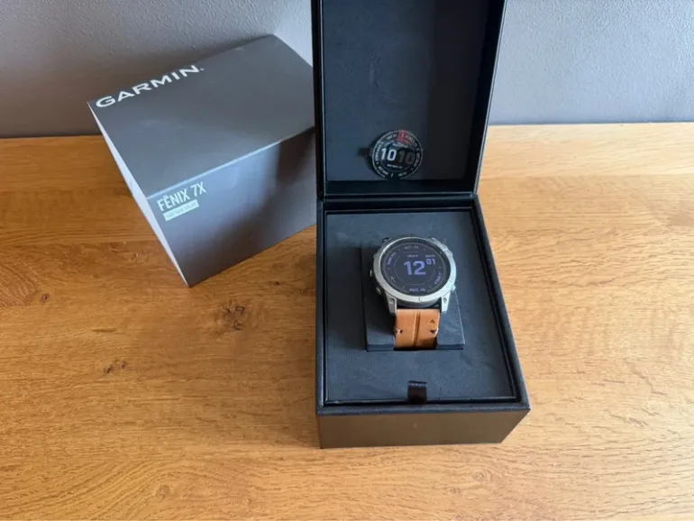 Brugt Garmin Fénix 7X Sapphire Solar Titanium bike — billede 5 af 6