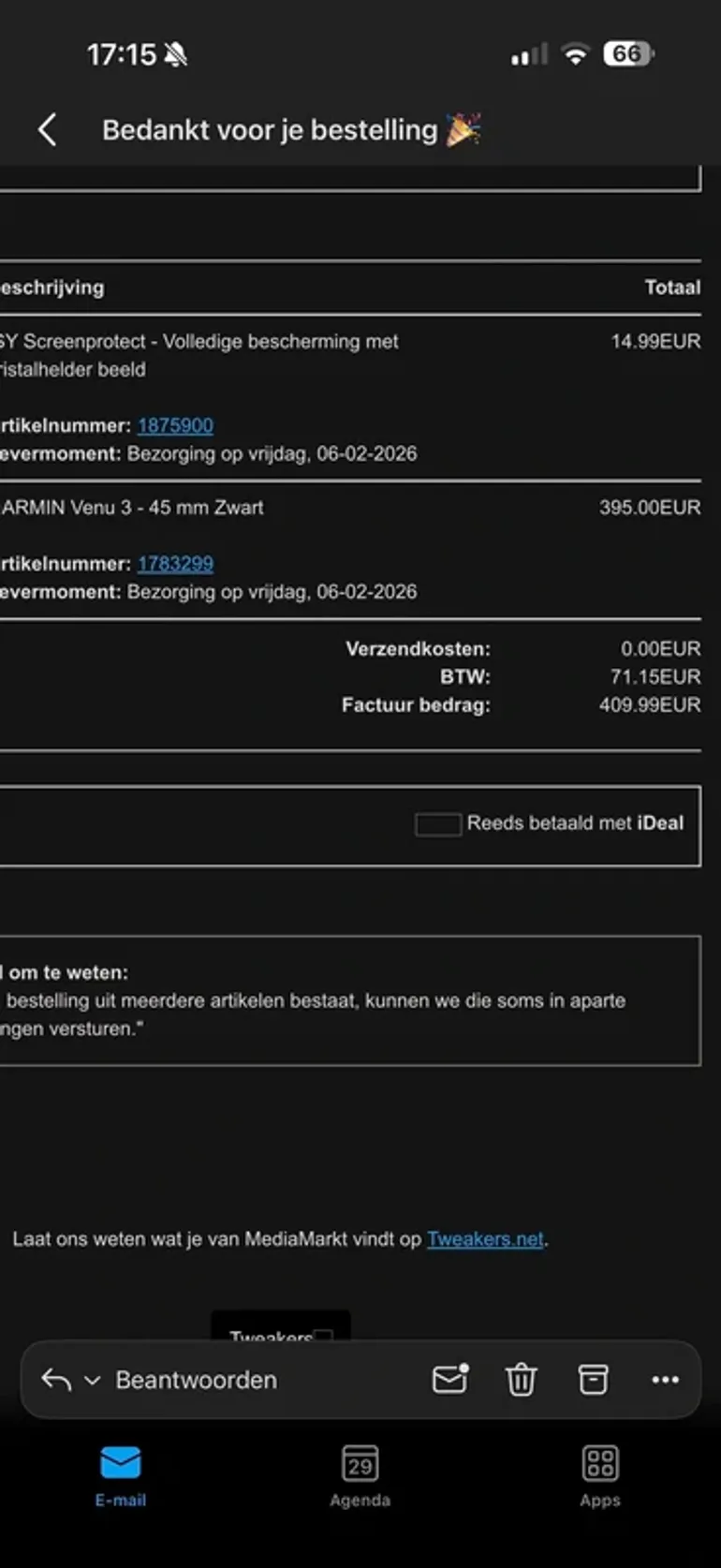 Gebrauchtes Garmin Venu 3 2024 bike — Bild 6 von 6