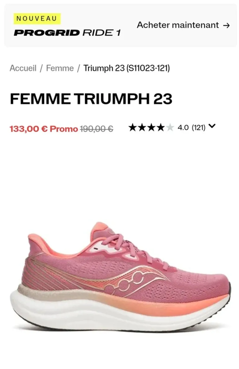 Brugt Saucony Baskets femme 38, 5 bike — billede 2 af 3