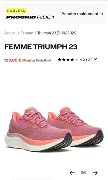 Brugt Saucony Baskets femme 38, 5 bike