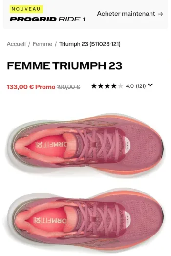 Brugt Saucony Baskets femme 38, 5 bike — billede 3 af 3