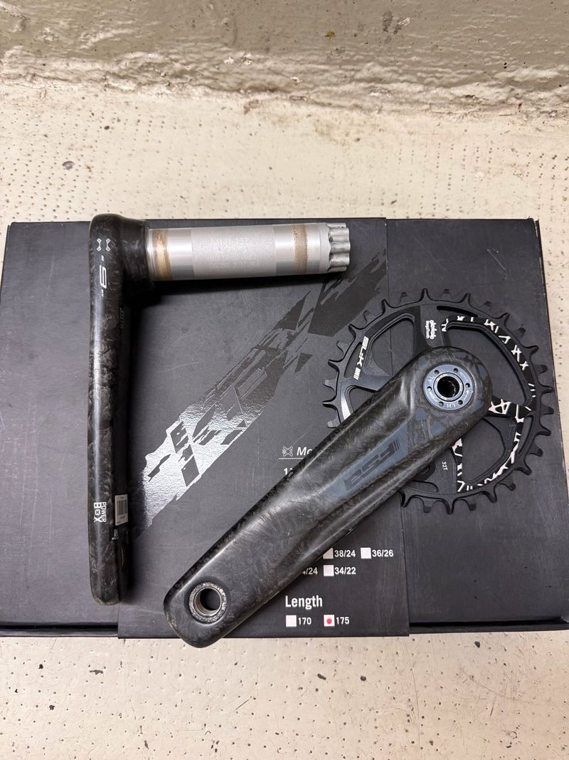 Used Fsa Powerbox Carbon Drivetrain & Pedals