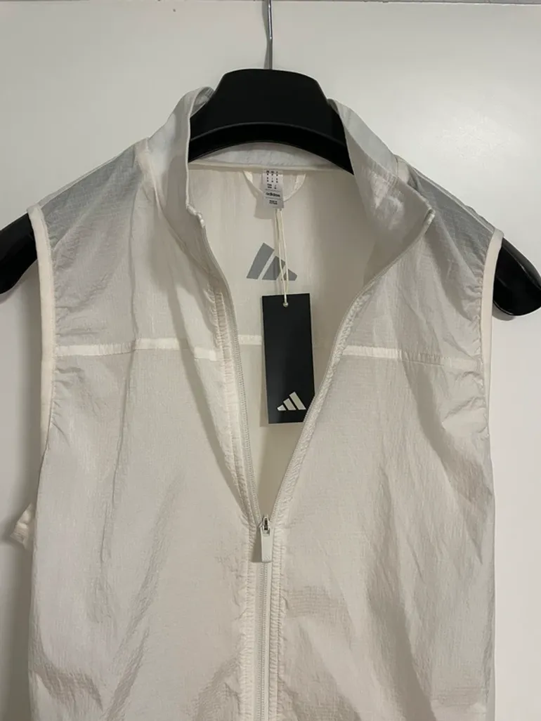 Tweedehands Adidas Laufweste Trainingsweste Off-White bike — afbeelding 5 van 5