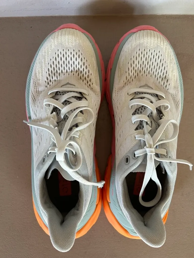 Gebrauchtes Orange Hoka Laufschuhe Damen, Größe 38 bike — Bild 3 von 3