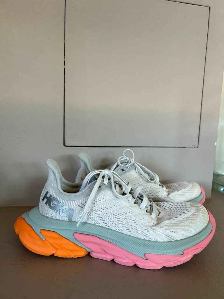 Gebrauchtes Orange Hoka Laufschuhe Damen, Größe 38 bike — Bild 2 von 3