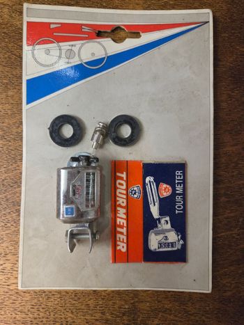 Gebrauchtes blaustern Vintage Kilometerteller bike