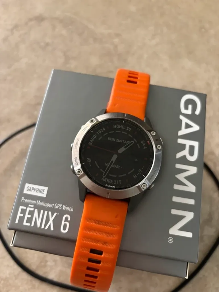 Gebrauchtes Garmin Fenix 6 Saphire bike — Bild 2 von 9