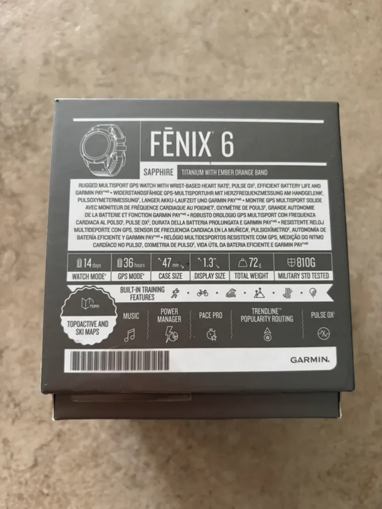 Gebrauchtes Garmin Fenix 6 Saphire bike — Bild 8 von 9