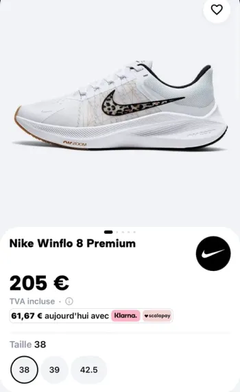 Nike Winflo 8 bike d'occasion — image 5 sur 5