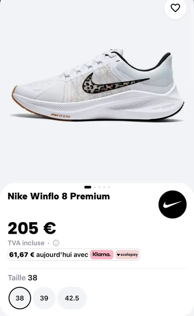 Nike Winflo 8 bike d'occasion — image 5 sur 5
