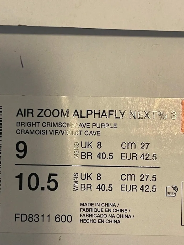 Gebrauchtes Nike Air Zoom Alphafly Next%3 bike — Bild 9 von 9