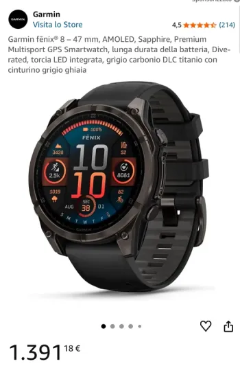 Gebrauchtes Premium Garmin fēnix 8 47mm bike — Bild 7 von 7