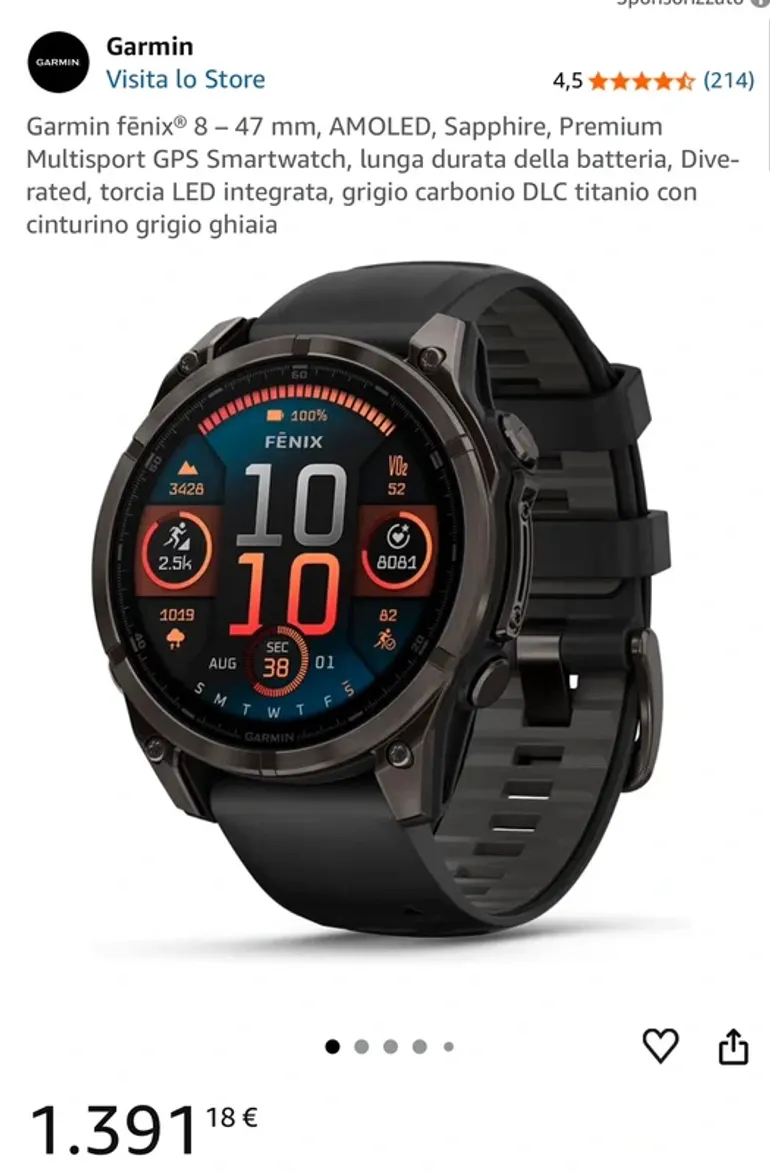 Gebrauchtes Premium Garmin fēnix 8 47mm bike — Bild 7 von 7