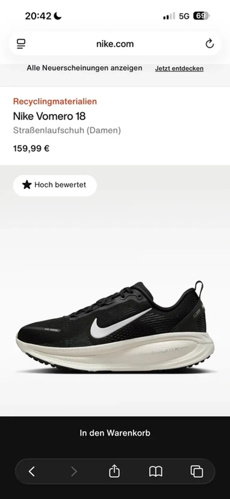 Gebrauchtes Nike Vomero 18 bike — Bild 2 von 9