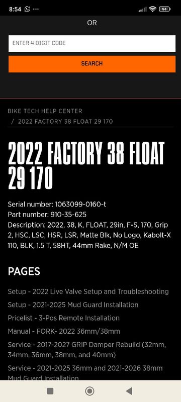 Gebrauchtes Fox 38 Factory Fork bike — Bild 7 von 7