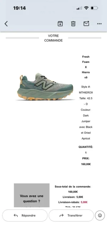 Used New Balance Fresh Foam X Hierro v9 bike — image 6 of 6