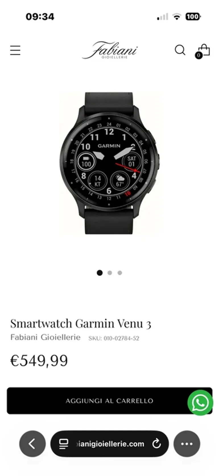 Used Garmin Venu 3 bike — image 3 of 3
