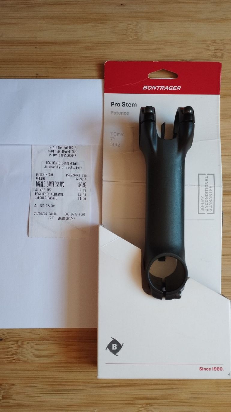 Brugt Bontrager Pro Rise Stem bike — billede 5 af 5