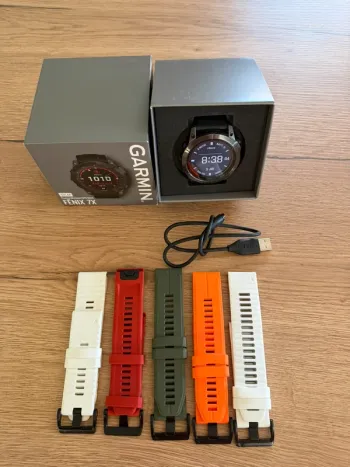 Used Garmin Fenix 7X Solar bike