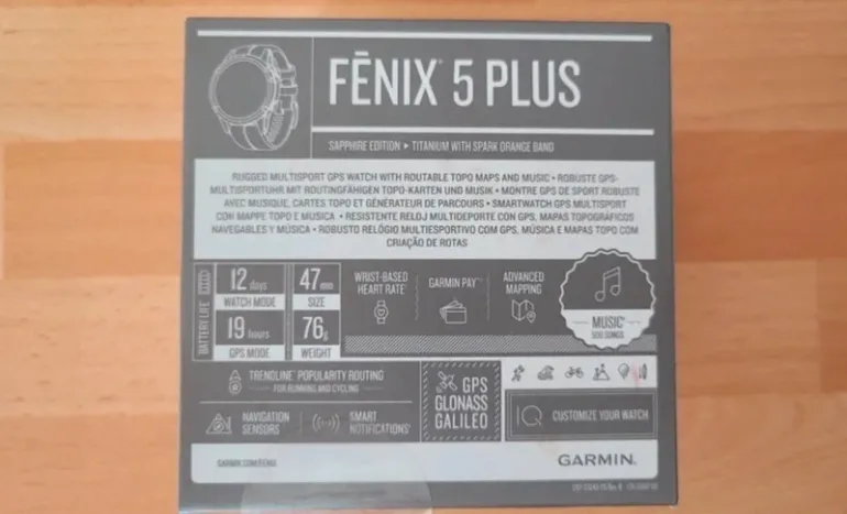 Used Garmin Fenix 5 Plus Sapphire bike — image 3 of 3
