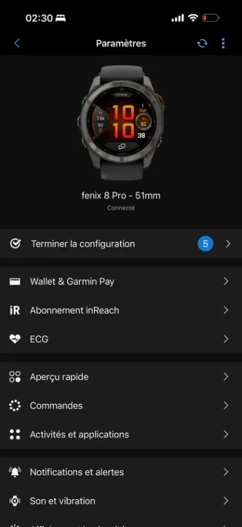 Used Garmin Fenix 8 Pro 51mm AMOLED Sapphire bike — image 8 of 9