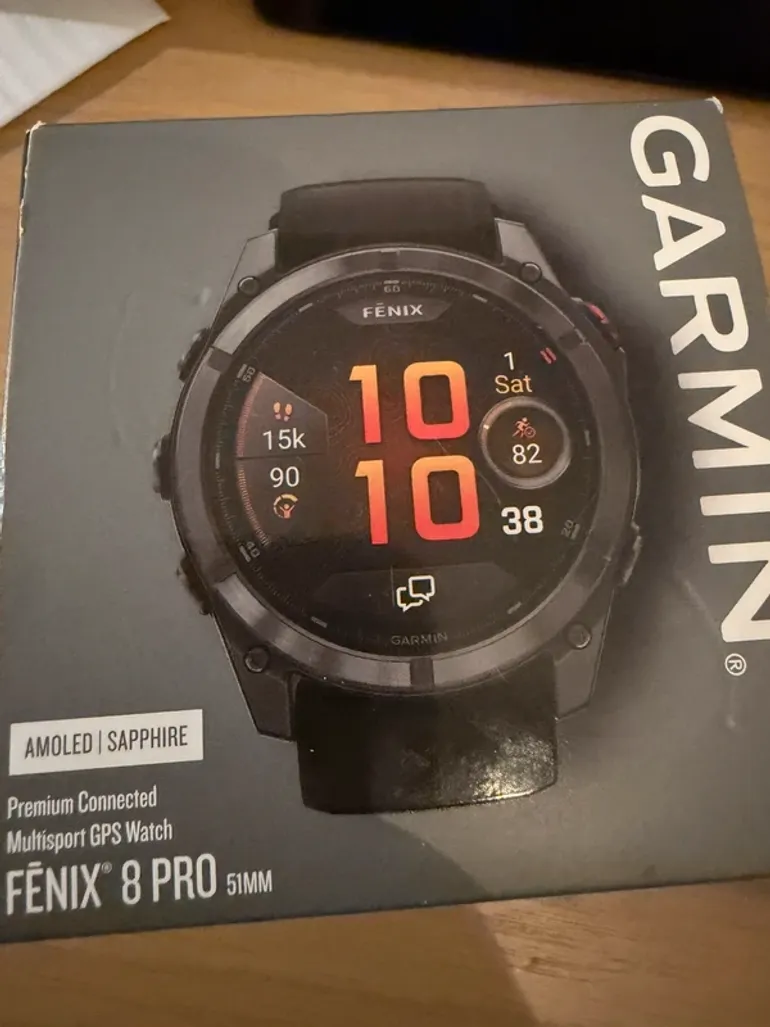 Used Garmin Fenix 8 Pro 51mm AMOLED Sapphire bike — image 5 of 9