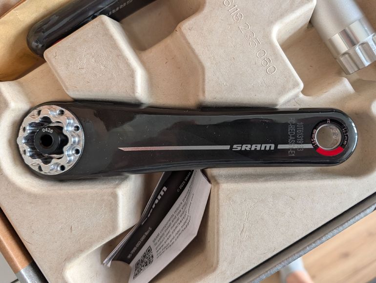 Brugt Sram Red E1 Crankarms, 165mm 2026 bike — billede 2 af 7