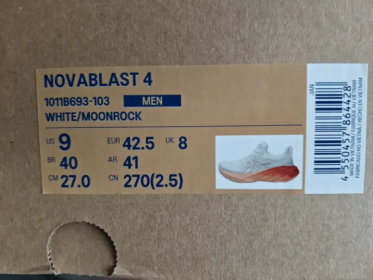 Used Asics Novablast 4 bike — image 6 of 6