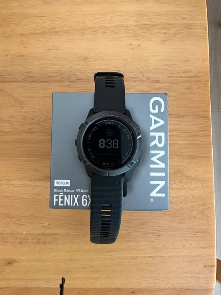 Tweedehands Garmin Fenix 6X Pro Solar bike — afbeelding 2 van 6