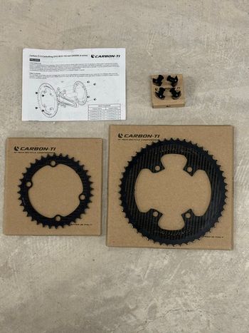 Brugt Carbon-Ti 52-36T Shimano 12s Chainrings 2026 bike