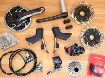 Used Sram Red D1 AXS Powermeter Groupset, E1 cassette 2025 bike
