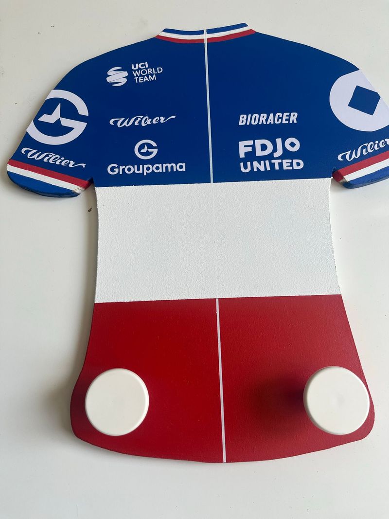 sans marque Porte-manteau maillot Groupama-FDJ Champion de France 2026 Cycling Accessories d'occasion