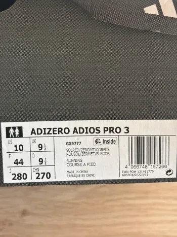Gebrauchtes Adidas adizero adios pro 3 bike — Bild 9 von 9