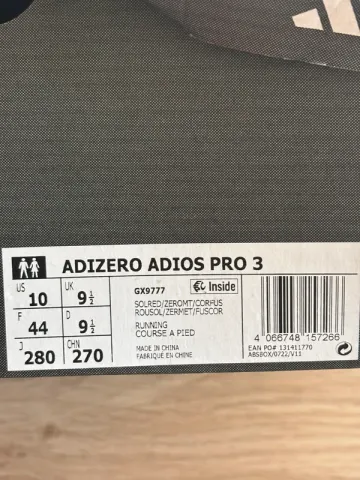 Used Adidas adizero adios pro 3 bike — image 9 of 9