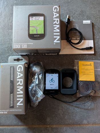Używany Garmin Edge 530 + HRM-Dual 2023 bike