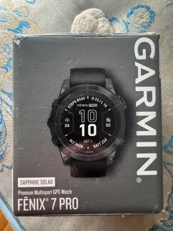 Käytetty Garmin Fenix 7 Pro Solar Sapphire bike