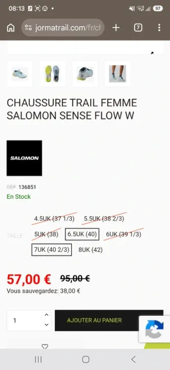 Used Salomon Sense Flow W bike — image 10 of 11