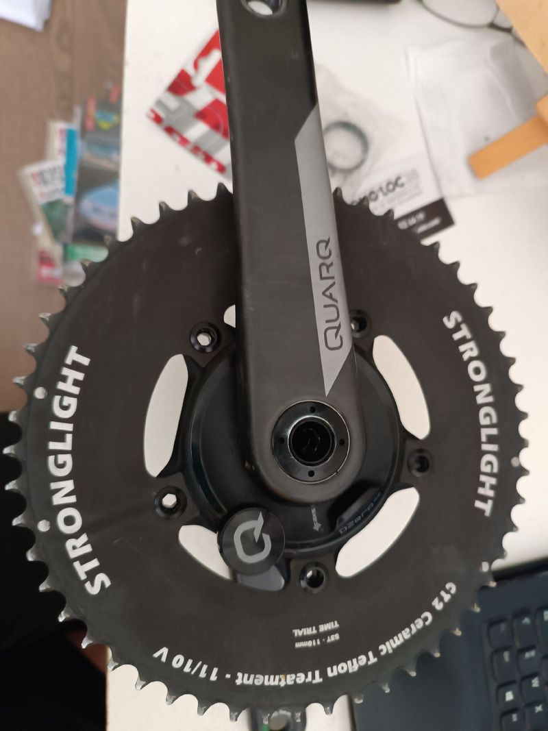 Used Sram Quarq DZero DUB Double Crankset Drivetrain & Pedals