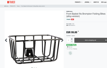 Použité Fahrer Front Basket 2024 bike