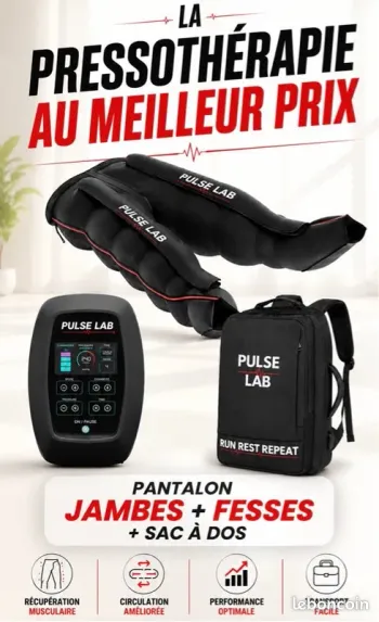 Brugt pulse lab pantalon de pressothérapie 6 chambres à air 2026 bike