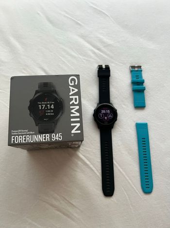 Used Garmin Forerunner 945 GPS sports smartwatch 2020 bike