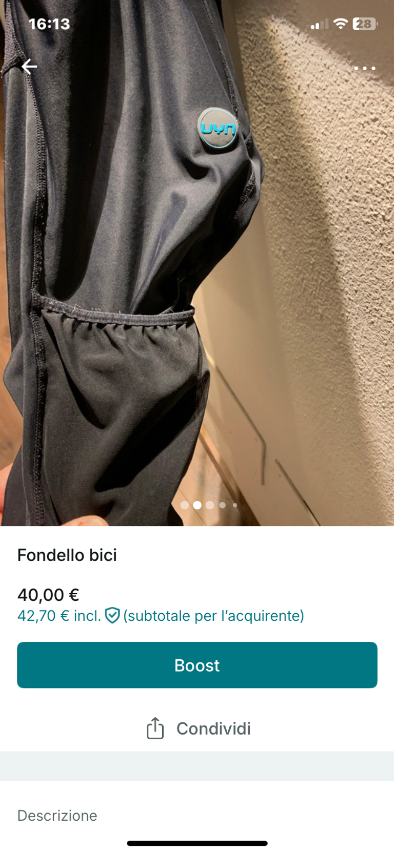 Brugt UYN Road Cycling Shorts 2022 bike — billede 2 af 5