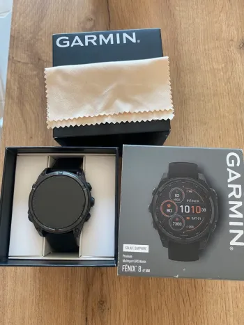 Gebrauchtes Garmin fenix 8 saphir solar 47 mm 2025 bike — Bild 2 von 5