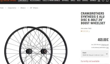 Used Crankbrothers Synthesis Enduro Wheels bike