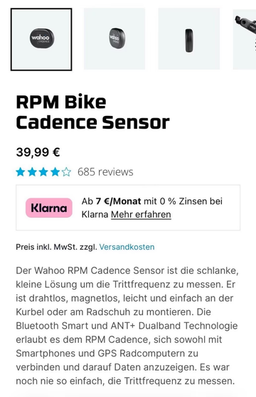 Brugt Wahoo TICKR Speed + Heart bike — billede 6 af 7