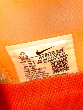 Used Orange Nike ZoomX Vomero Plus bike — image 8 of 9