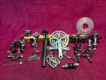 Brugt Gruppo Shimano Deore XT 732-735 mtb, mountain bike bike