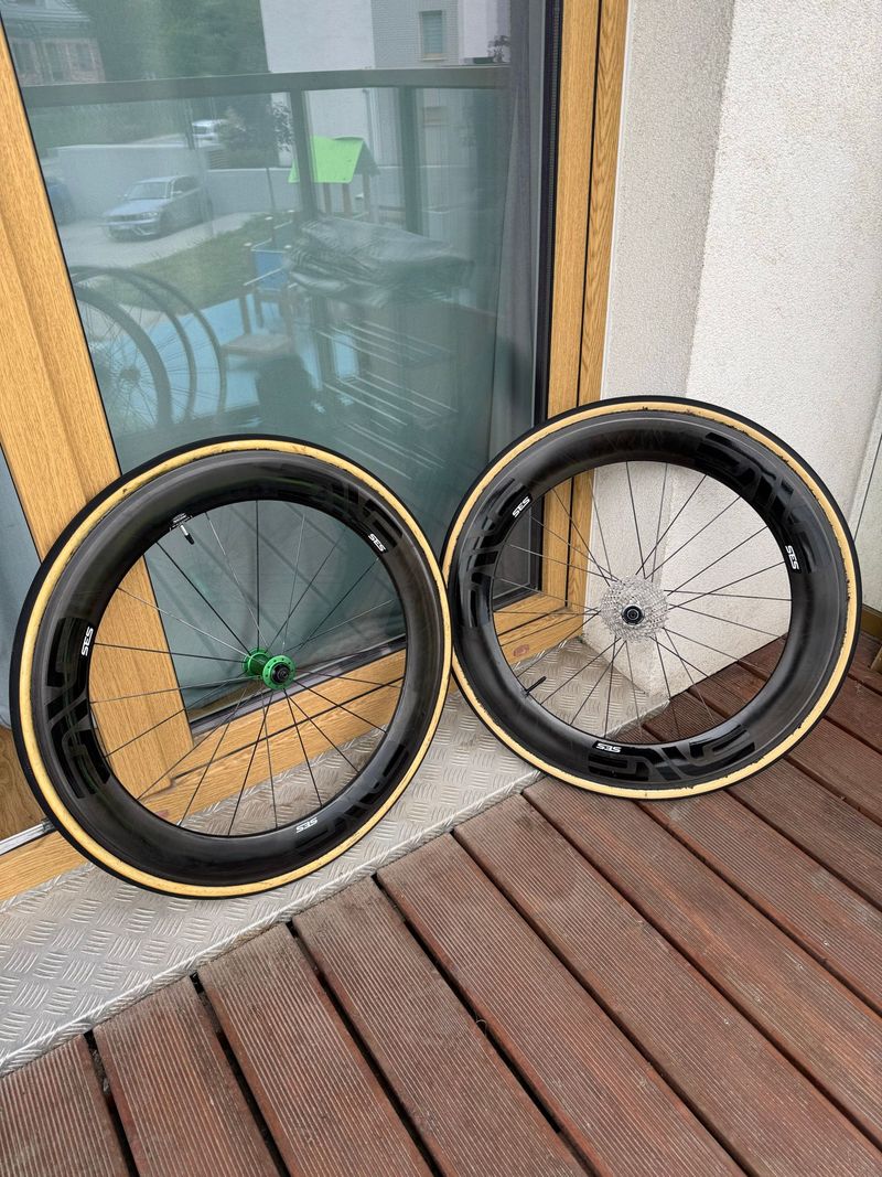 Used Enve SES 7.8 Tubular Chris King Ceramic R45 Hub Carbon Rim Brake Wheelset Wheels