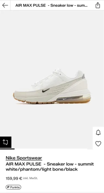 Brugt White Air Max Pulse Summit bike — billede 8 af 8