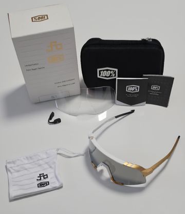 Použité 100% 61034-464-69Peter Sagan LE White Gold - Soft Gold Mirror S3 Brand new 2020 Cycling Accessories